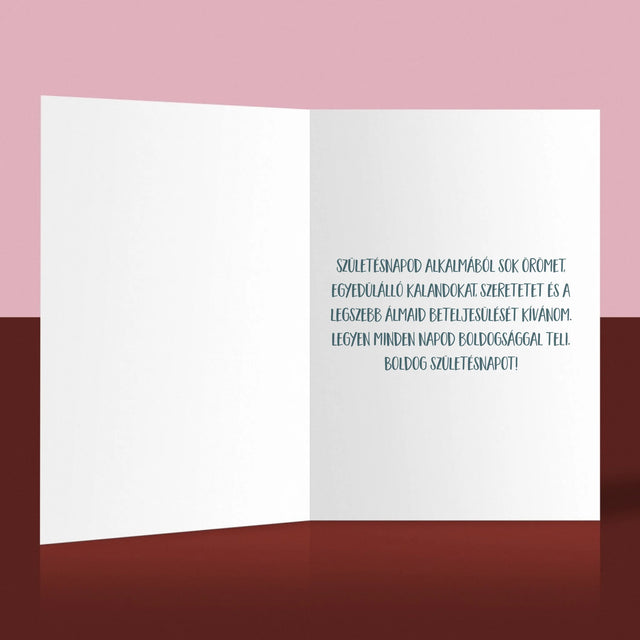 Fotó És Felirat: Születésnap - Üdvözlőlap