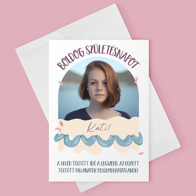 Fotó És Felirat: Születésnap - Üdvözlőlap