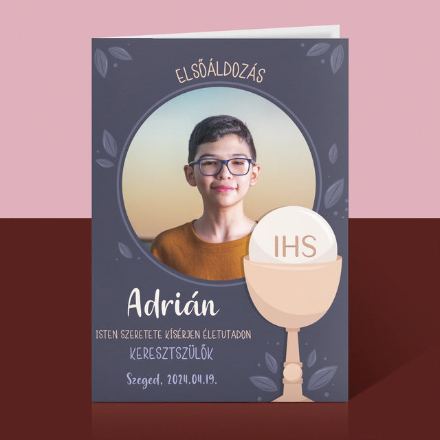Fotó És Felirat: Elsőáldozási Ünnep - Üdvözlőlap