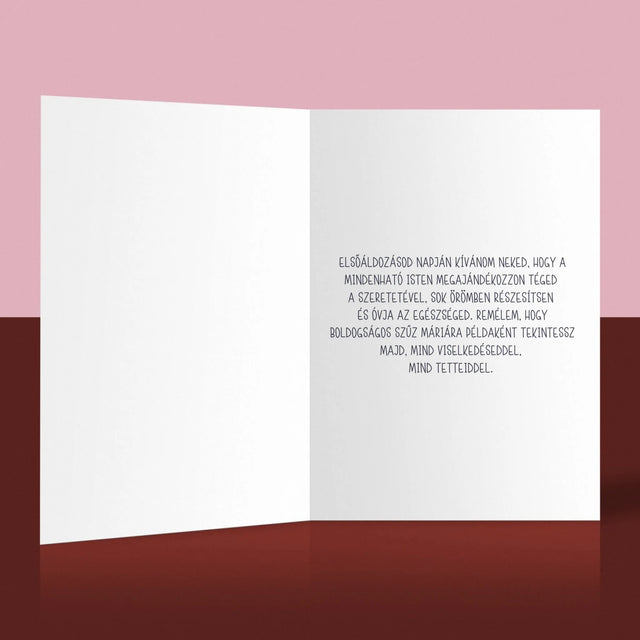 Fotó És Felirat: Elsőáldozási Ünnep - Üdvözlőlap