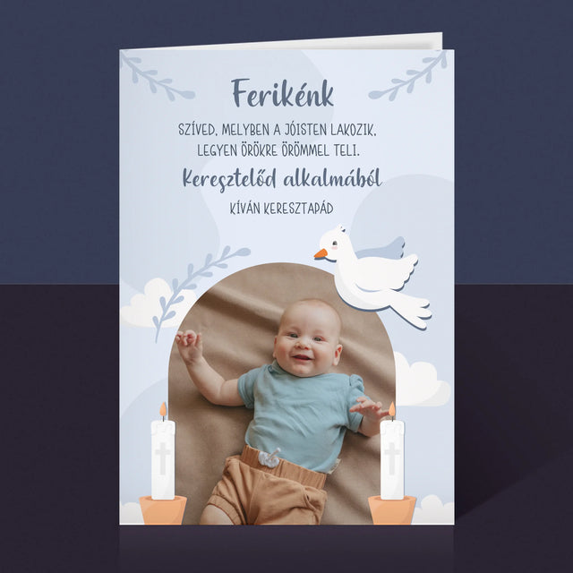 Fotó És Felirat: Keresztelőd Alkalmából Kívánságok - Üdvözlőlap