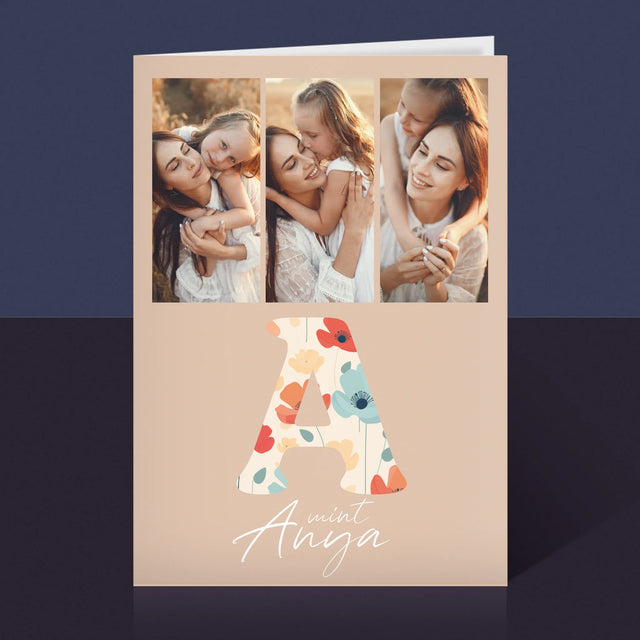 Fotókollázs: A Mint Anya - Üdvözlőlap