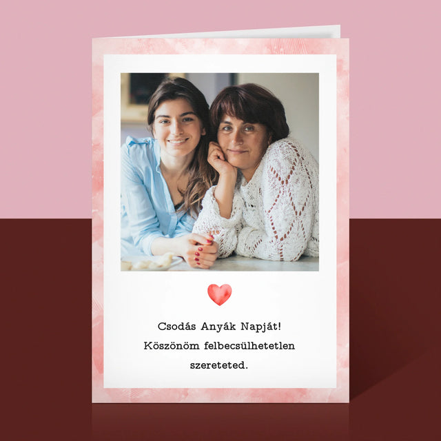 Fotó És Felirat: Üdvözlőlap Anyának - Üdvözlőlap