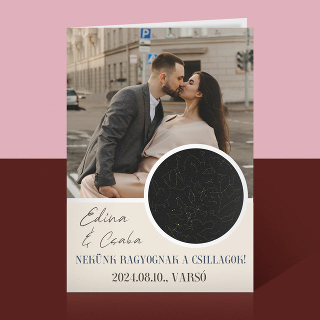 Csillagtérkép: Nekünk Ragyognak A Csillagok - Üdvözlőlap