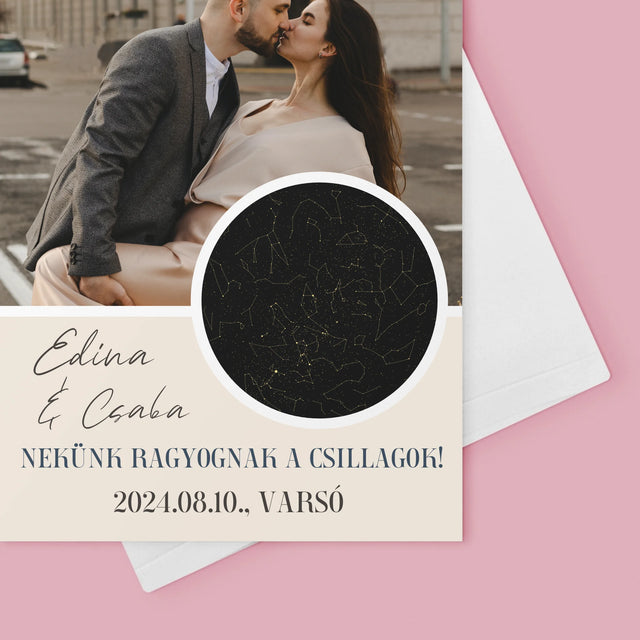 Csillagtérkép: Nekünk Ragyognak A Csillagok - Üdvözlőlap