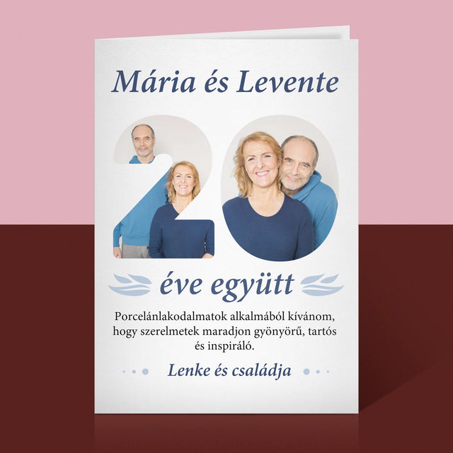 Szó Fotókból: 20 Éve Együtt - Üdvözlőlap