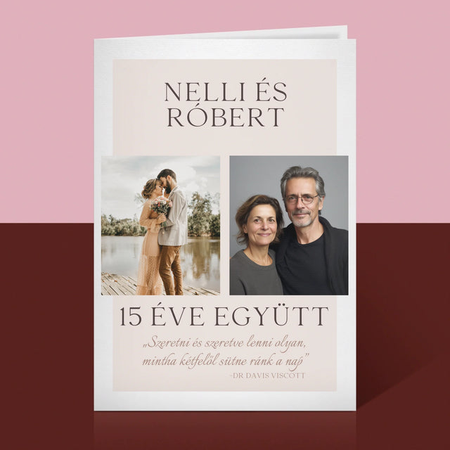 Fotókollázs: Szeretni És Szeretve Lenni - Üdvözlőlap