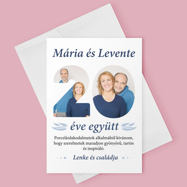 Szó Fotókból: 20 Éve Együtt - Üdvözlőlap
