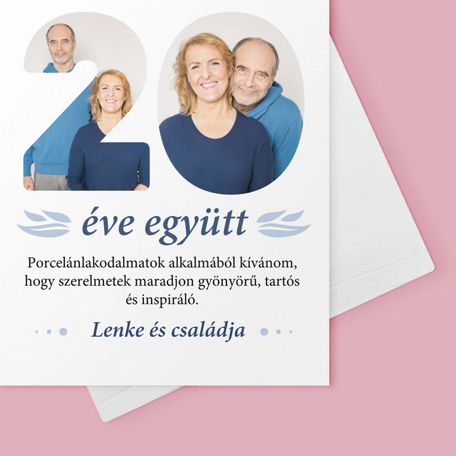 Szó Fotókból: 20 Éve Együtt - Üdvözlőlap