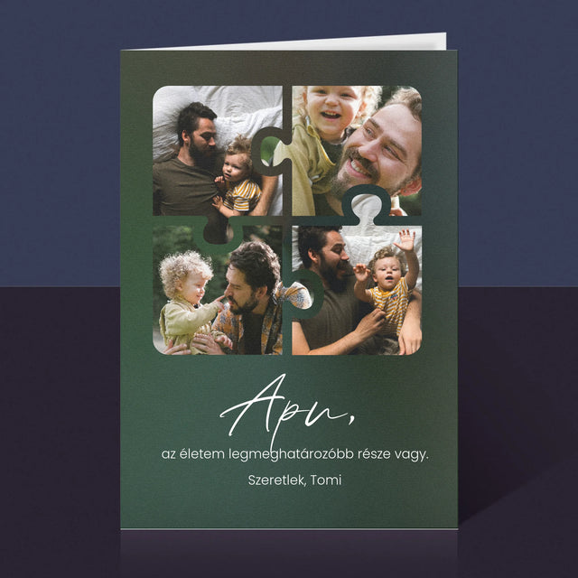 Fotókollázs: Apunak - Üdvözlőlap