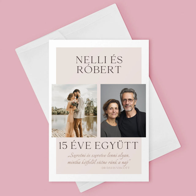 Fotókollázs: Szeretni És Szeretve Lenni - Üdvözlőlap