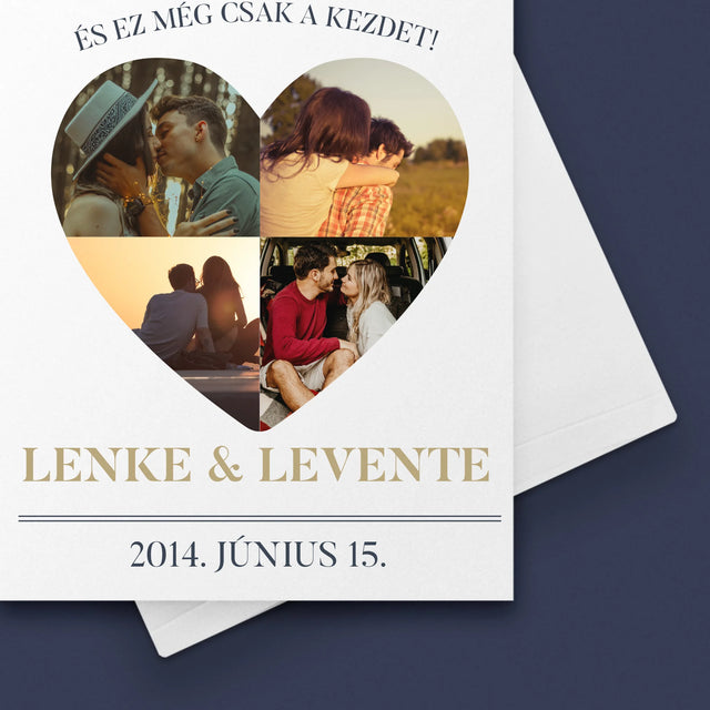 Alakzat Fotókból: Rózsalakodalom - Üdvözlőlap