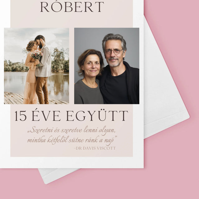 Fotókollázs: Szeretni És Szeretve Lenni - Üdvözlőlap