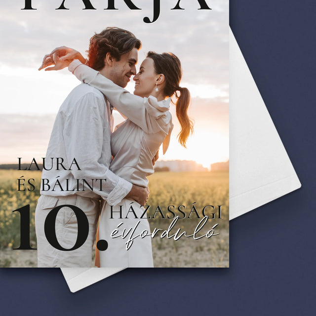 Újság Címlap: Az Év Párja - Üdvözlőlap