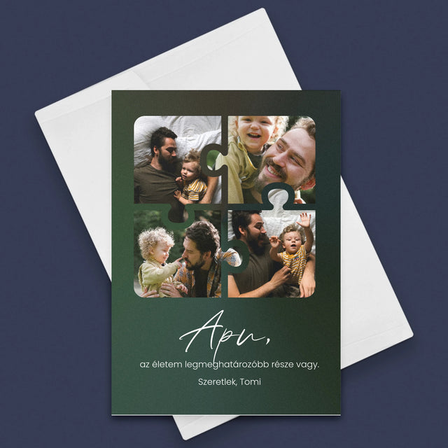 Fotókollázs: Apunak - Üdvözlőlap