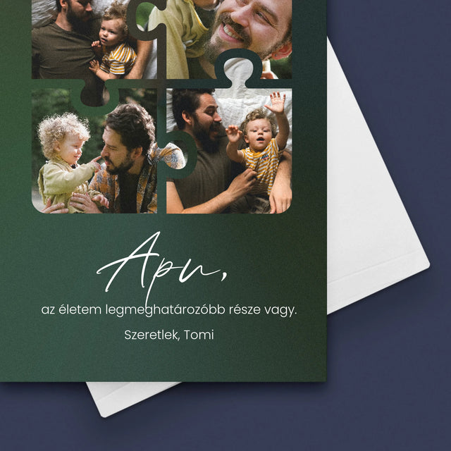 Fotókollázs: Apunak - Üdvözlőlap