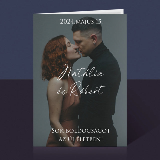 Fotó És Felirat: Esküvői Fotó Jókívánságok - Üdvözlőlap