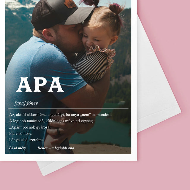 Fotó És Felirat: Apa Definíciója - Üdvözlőlap