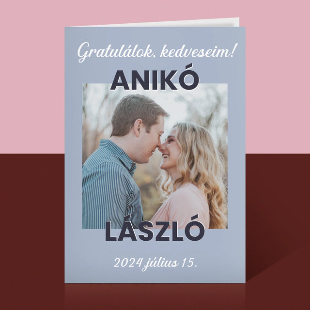 Fotó És Felirat: Házassági Jókívánságok - Üdvözlőlap