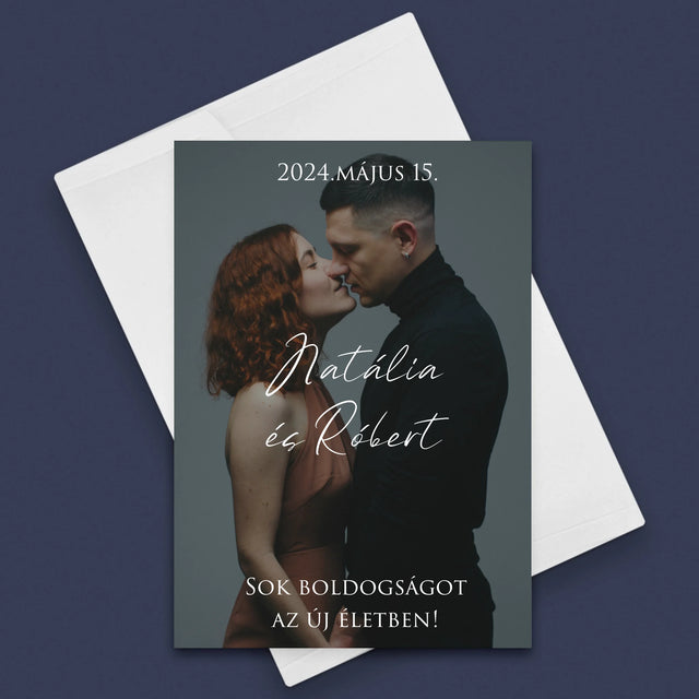 Fotó És Felirat: Esküvői Fotó Jókívánságok - Üdvözlőlap