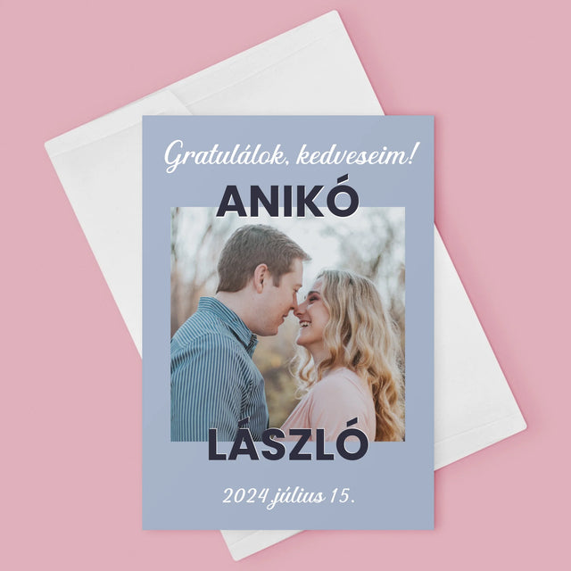 Fotó És Felirat: Házassági Jókívánságok - Üdvözlőlap