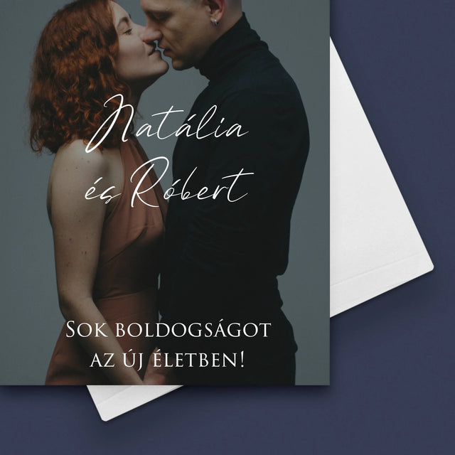 Fotó És Felirat: Esküvői Fotó Jókívánságok - Üdvözlőlap