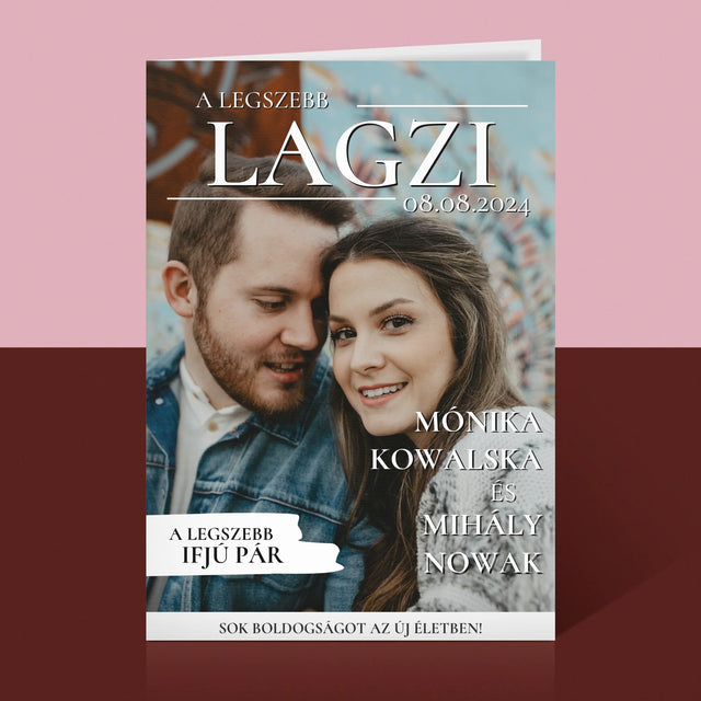 Újság Címlap: A Legszebb Lagzi - Üdvözlőlap