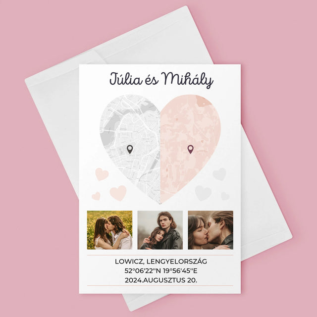 Városi Térkép: A Fél Szív - Üdvözlőlap