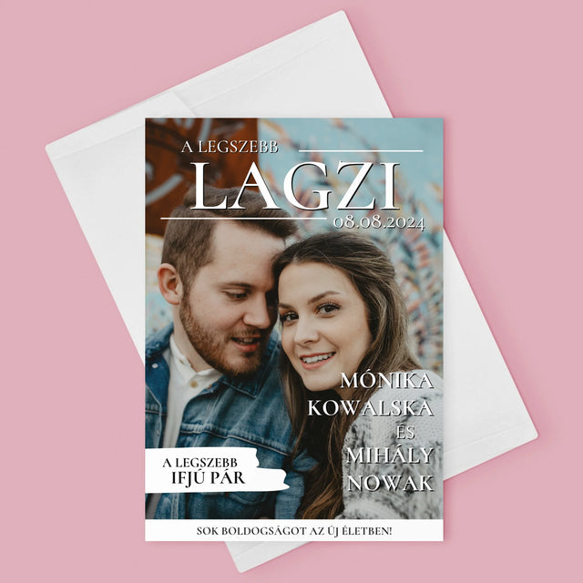 Újság Címlap: A Legszebb Lagzi - Üdvözlőlap