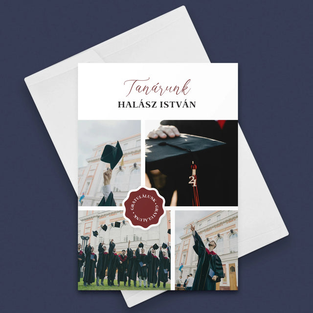 Fotókollázs: Tanárunk - Üdvözlőlap