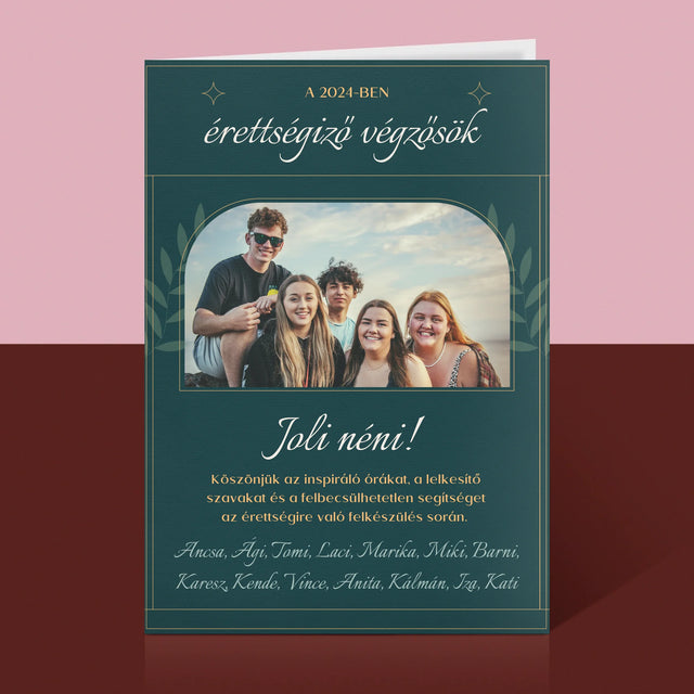 Monogram: Köszönet A Tanítónak - Üdvözlőlap