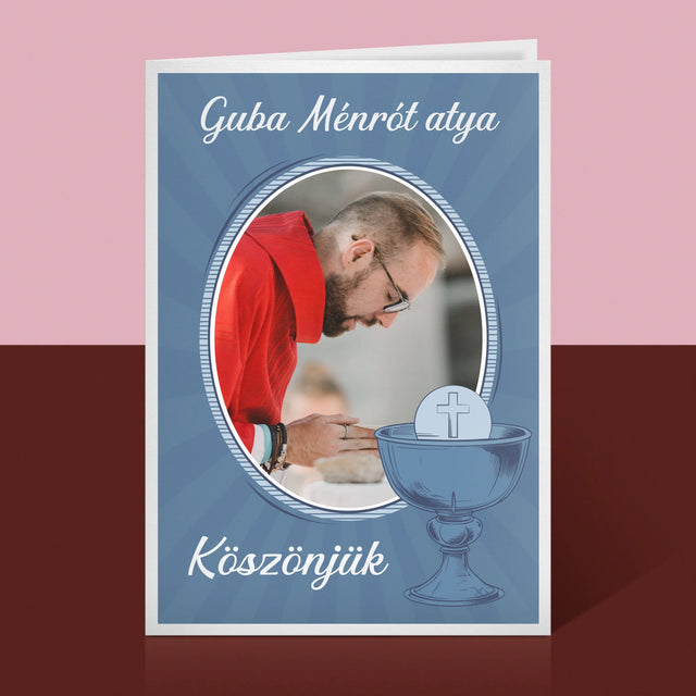 Név És Aláírás: Pap Köszönjük - Üdvözlőlap