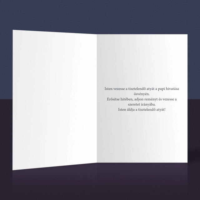 Név És Aláírás: Kegyelemmel Teli Tisztelendő Atya - Üdvözlőlap