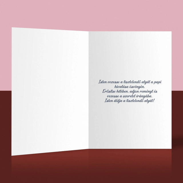 Név És Aláírás: Pap Köszönjük - Üdvözlőlap