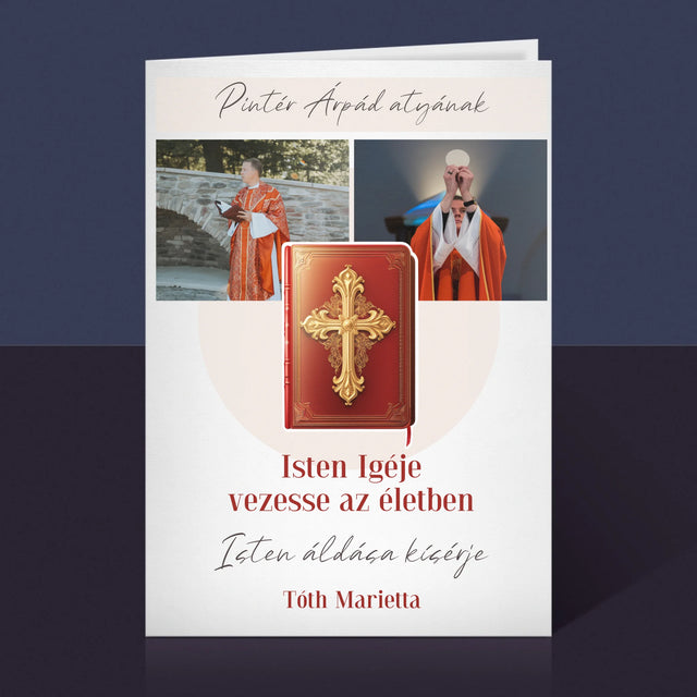 Fotókollázs: Isten Szava - Üdvözlőlap