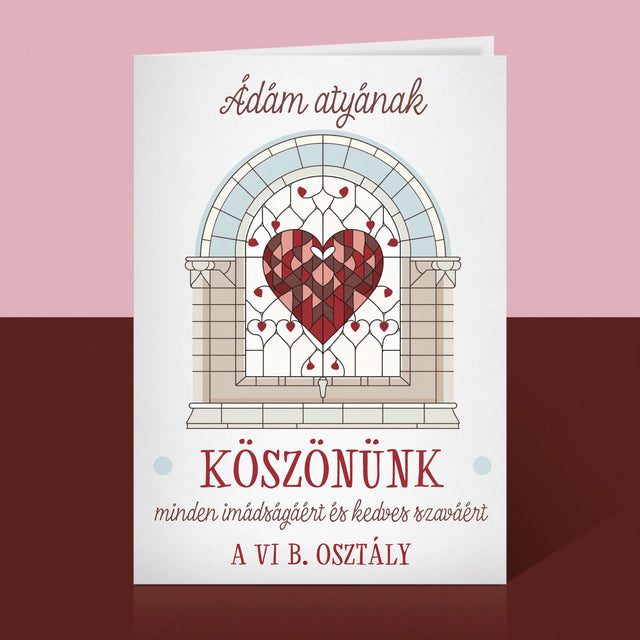 Név És Aláírás: Köszönünk Minden Imát - Üdvözlőlap