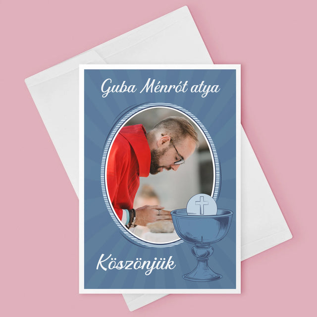 Név És Aláírás: Pap Köszönjük - Üdvözlőlap