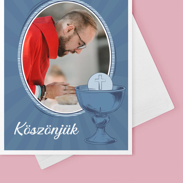 Név És Aláírás: Pap Köszönjük - Üdvözlőlap