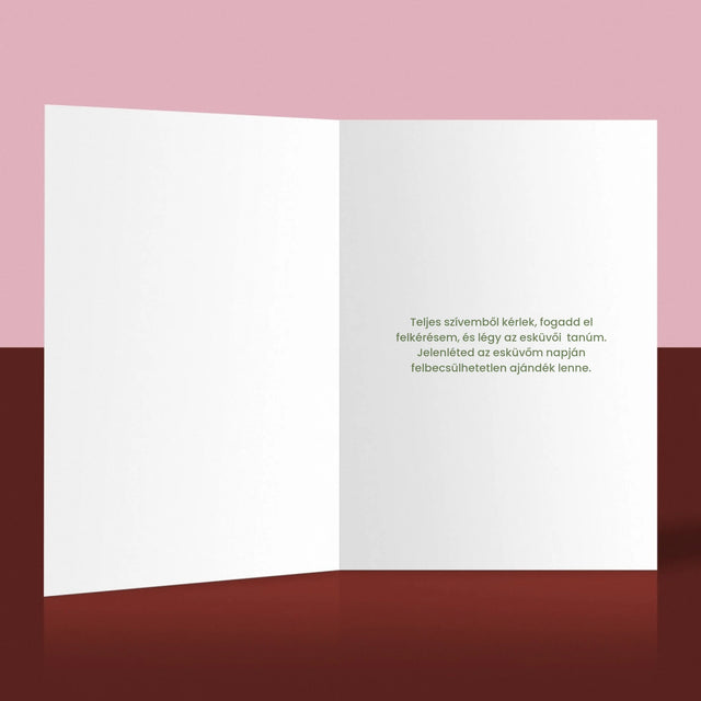 Fotó és aláírás: Lennél a koszorúslányom? Virágok - Kívánságkártya | HU