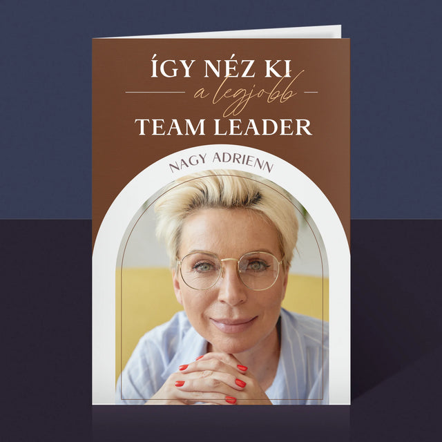 Fotó És Felirat: A Legjobb Csoportvezető - Üdvözlőlap