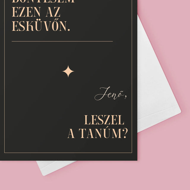 Név És Aláírás: Az Egyetlen Döntésem - Üdvözlőlap