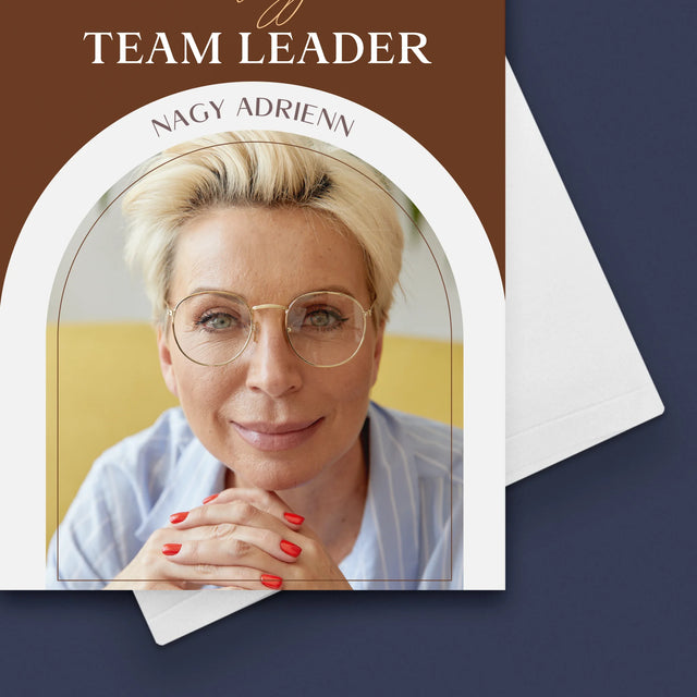 Fotó És Felirat: A Legjobb Csoportvezető - Üdvözlőlap