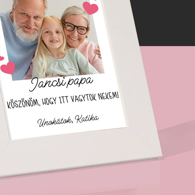 Fotó És Felirat: Köszönet A Nagyszülőknek - Fotókeret