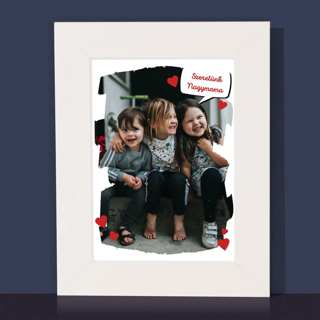 Fotó És Felirat: Szeretett Nagymamának - Fotókeret