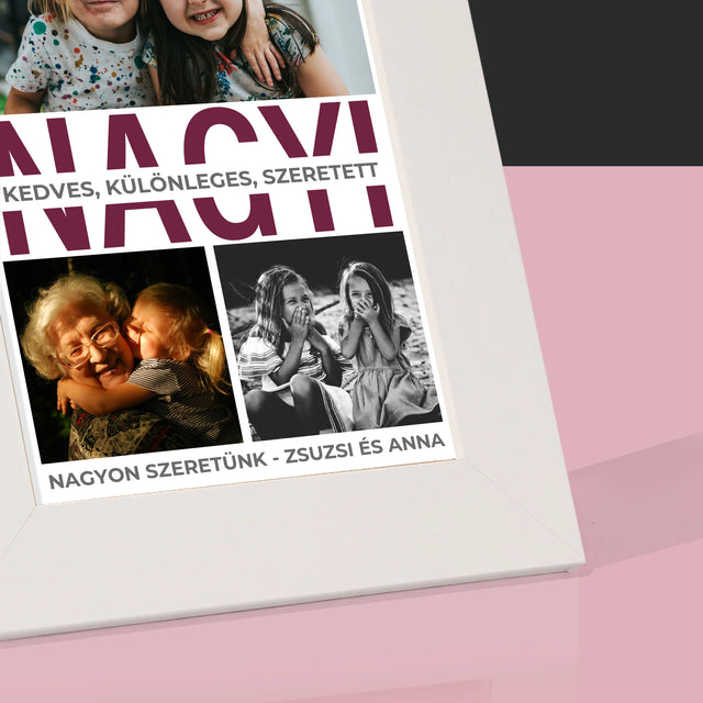 Fotókollázs: Nagymama Jellemzői - Fotókeret