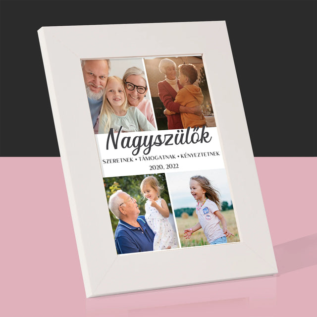 Fotókollázs: Szretett Nagyszülők - Fotókeret