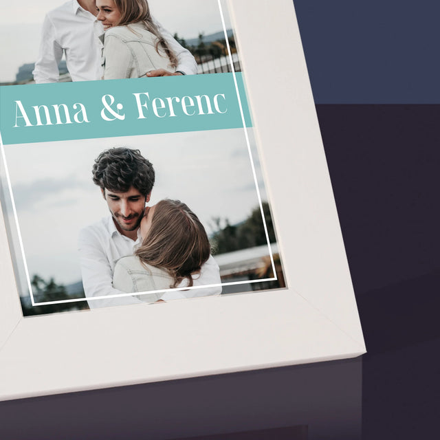 Fotókollázs: Pár, Nevek - Fotókeret