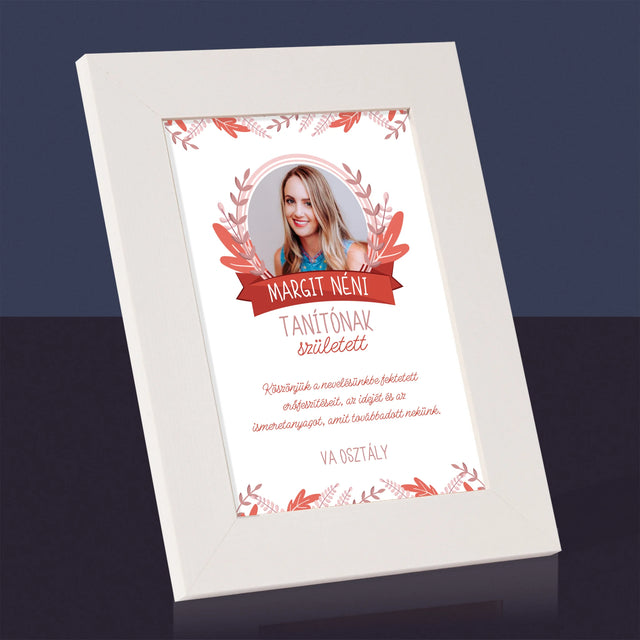 Fotó És Felirat: Tanítónak Született - Fotókeret