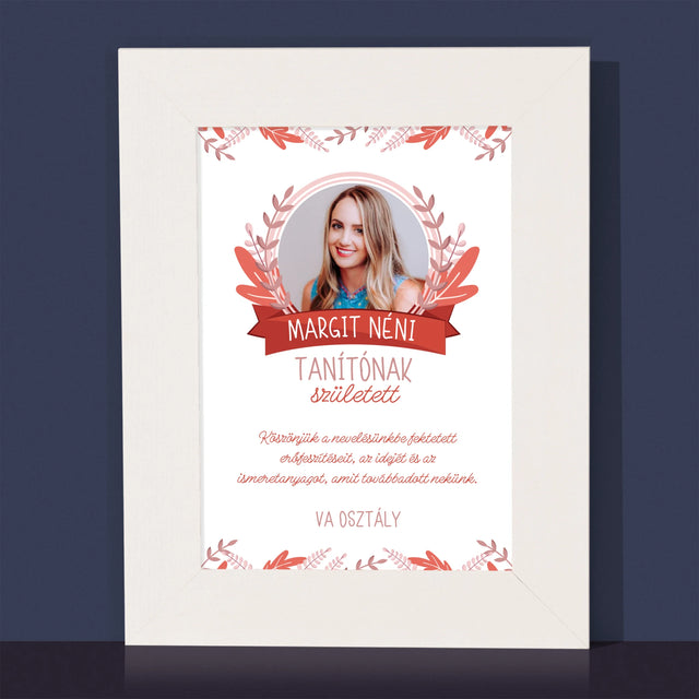 Fotó És Felirat: Tanítónak Született - Fotókeret