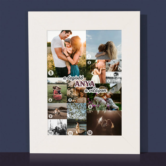 Fotókollázs: Legjobb Anya A Világon - Fotókeret